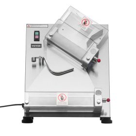 VEVOR Pizza Dough Roller Sheeter, 3-14 Inch Automatic Stainless Steel Pizza Press, Commercial Electric 370W Pasta Maker Machine, 260 pcs Per Hour