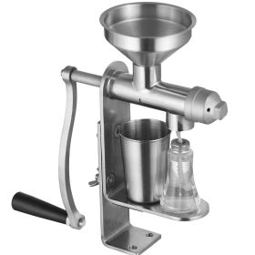 VEVOR Manual Oil Press Machine, Stainless Steel Oil Extractor Machine, Detachable Oil Presser for Effortless Cleaning