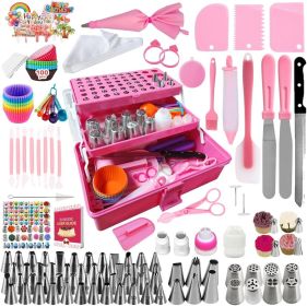 359PCs Cake Decorating Baking Supplies Kit, Baking Set with 66 Piping Tips, Icing Bags and Tips Set for Beginners,Baking Tools,Cupcake Decorating